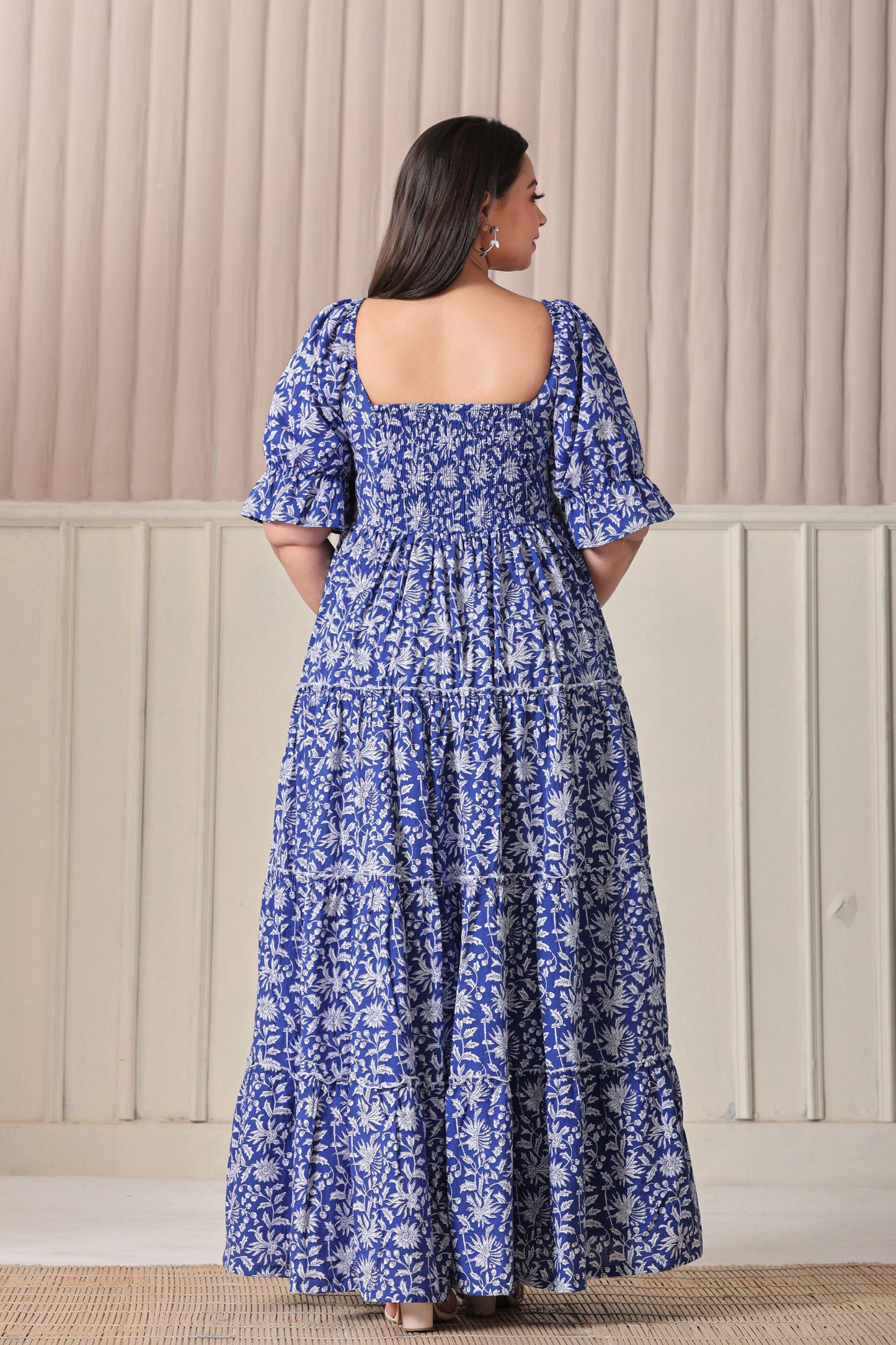 Princess Blue Floral Dress