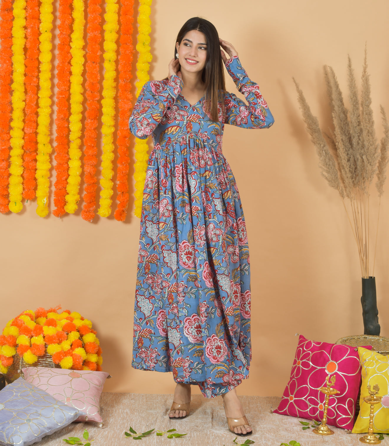 Poppy Petals Dupatta Suit Set