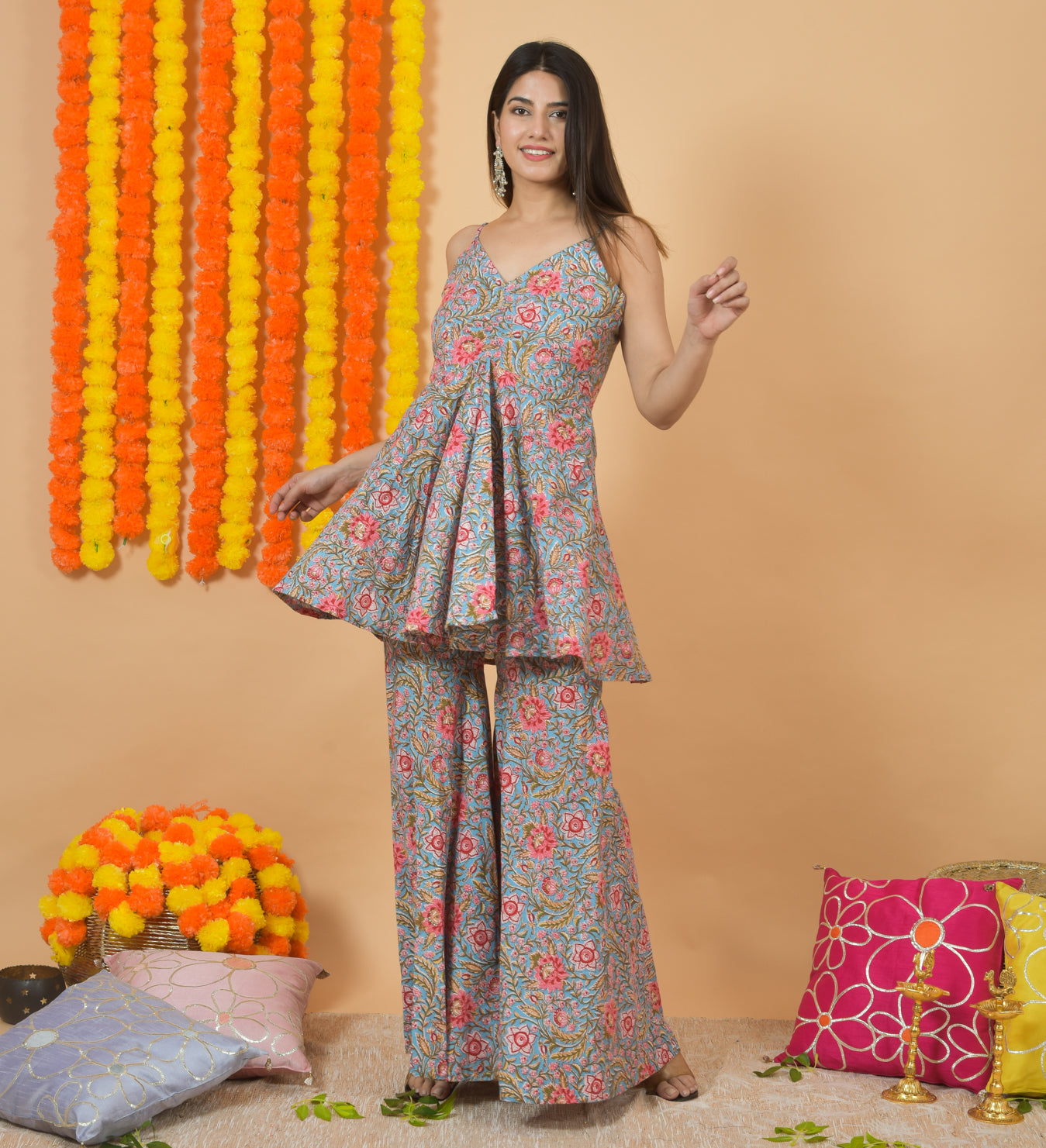 Hi Five with Pinkify Dupatta suit set