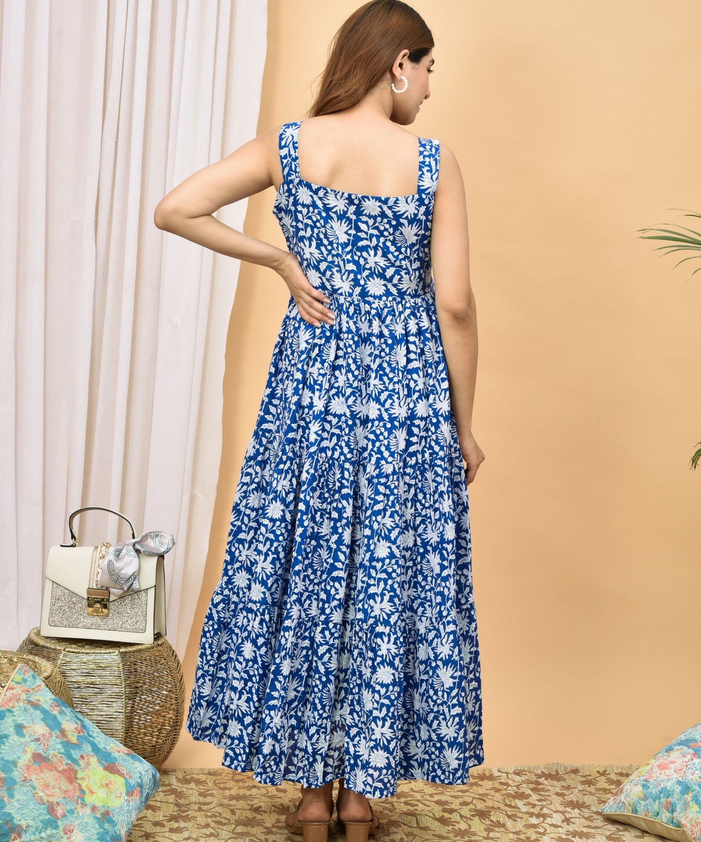 Blue Floral Dress
