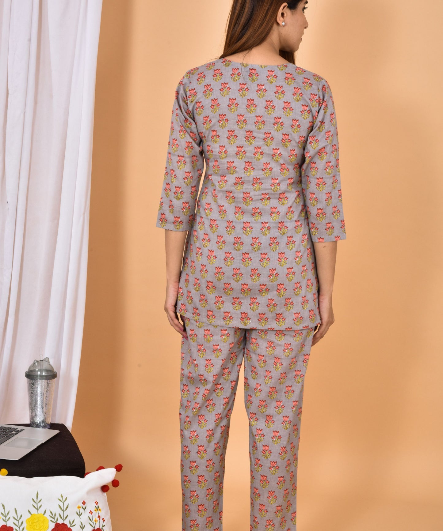 Floral Print Night Suit