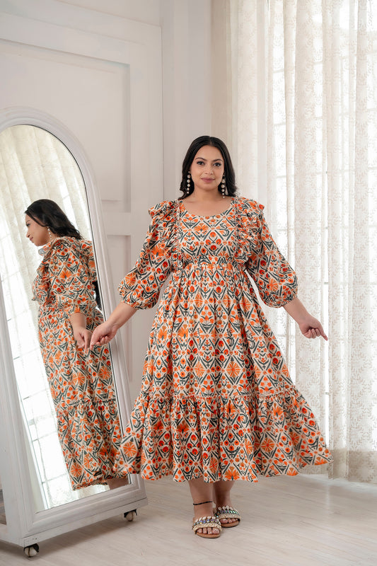 Victorian Pure Cotton Summer Dress