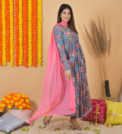 Poppy Petals Dupatta Suit Set