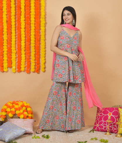 Hi Five with Pinkify Dupatta suit set