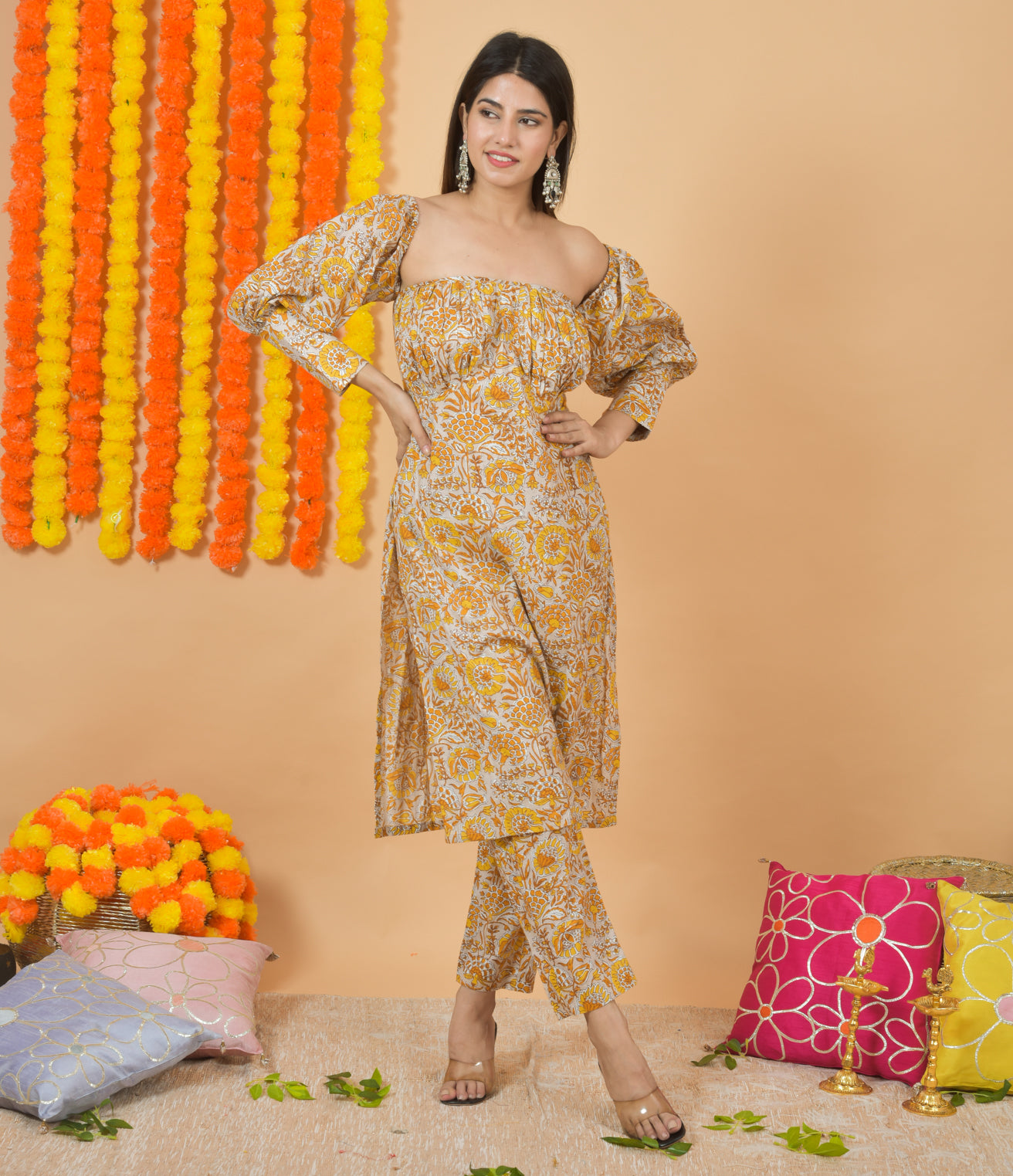 Mango Madder Dupatta Suit Set