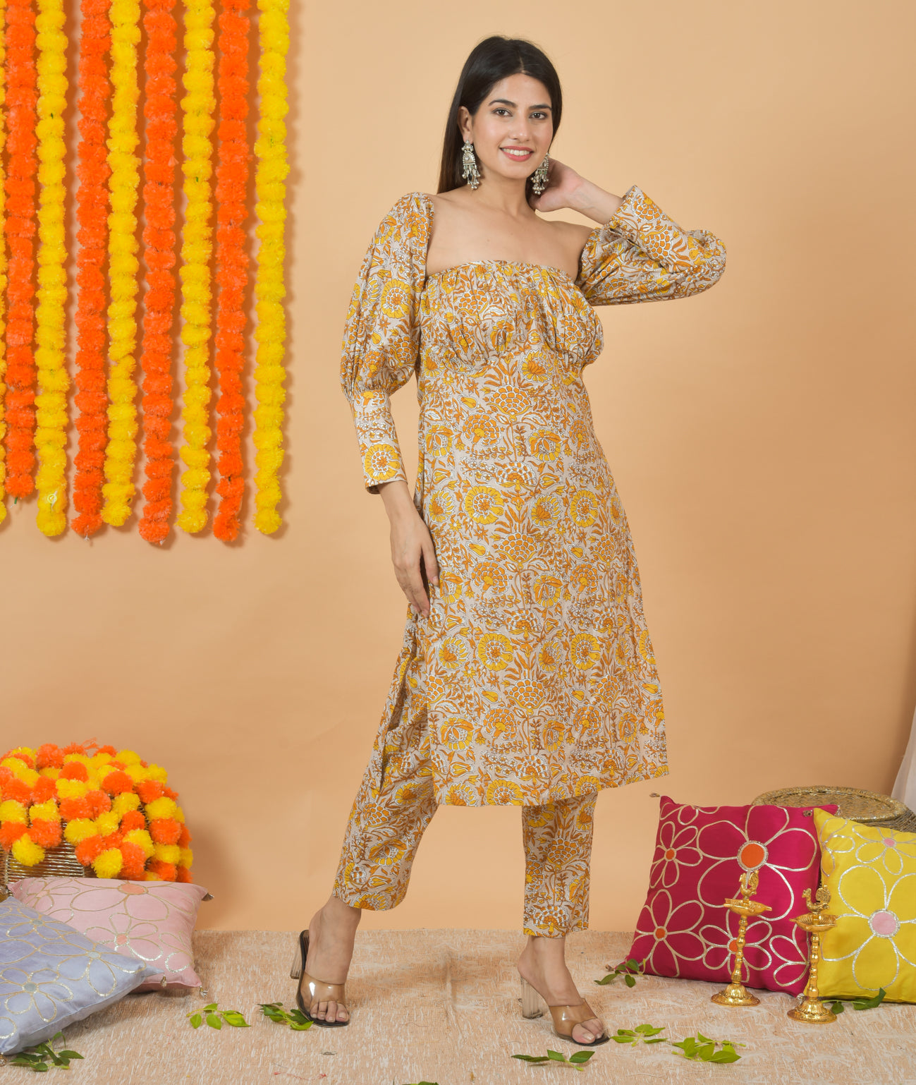 Mango Madder Dupatta Suit Set