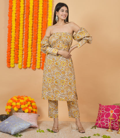 Mango Madder Dupatta Suit Set