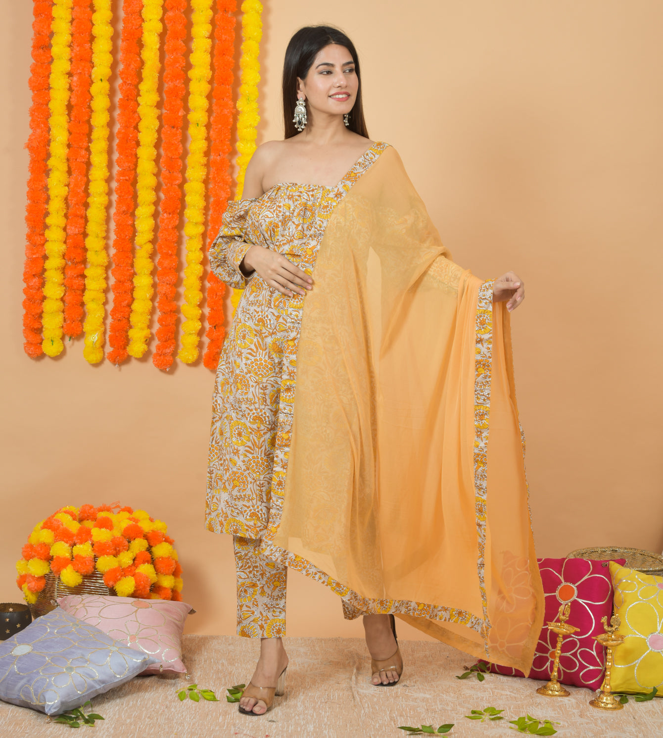 Mango Madder Dupatta Suit Set