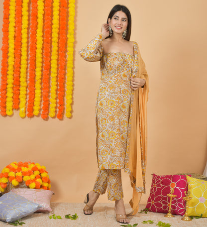 Mango Madder Dupatta Suit Set