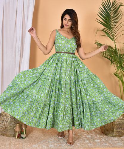 Green Tiered Dress