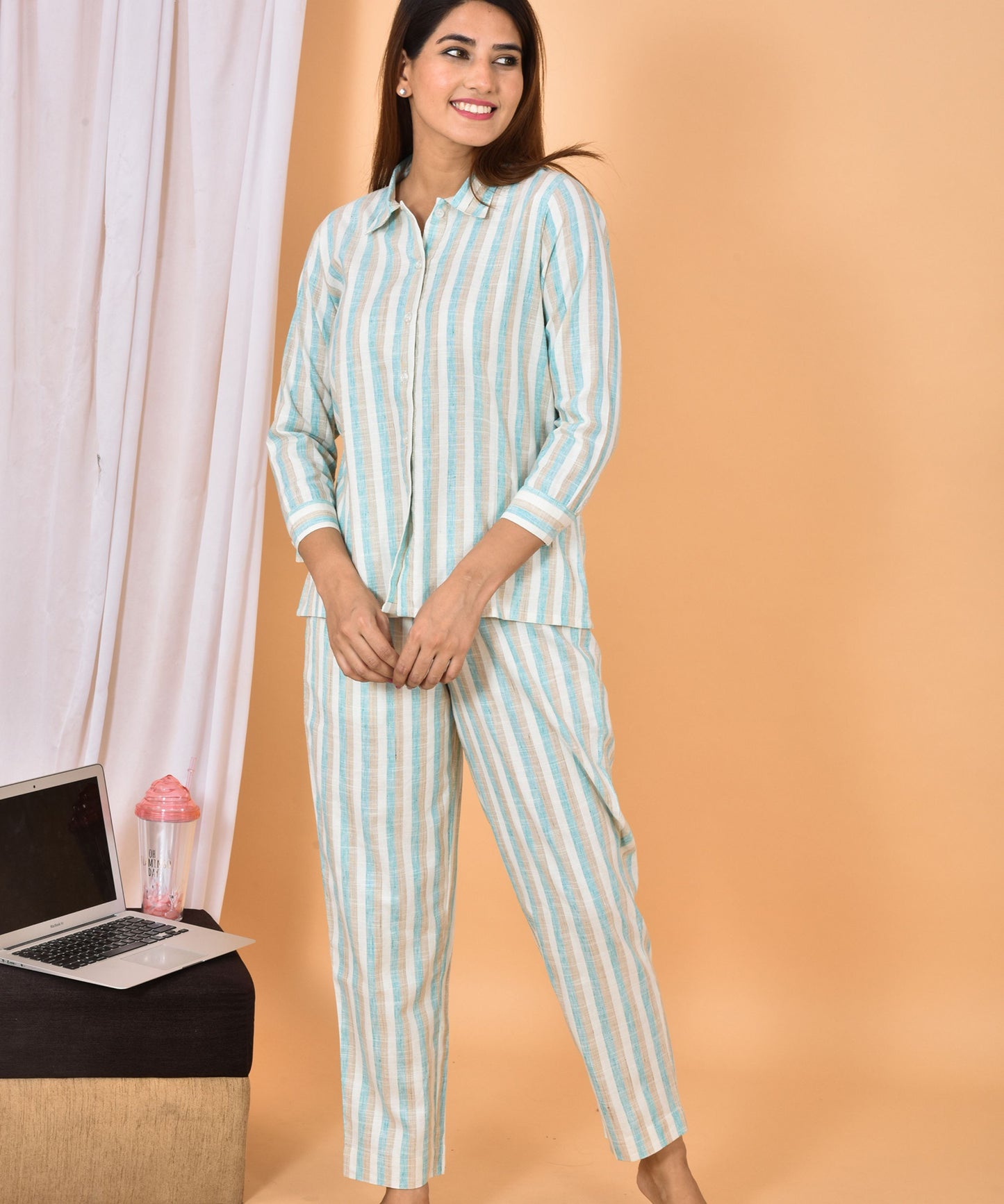 Stripe Night Suit