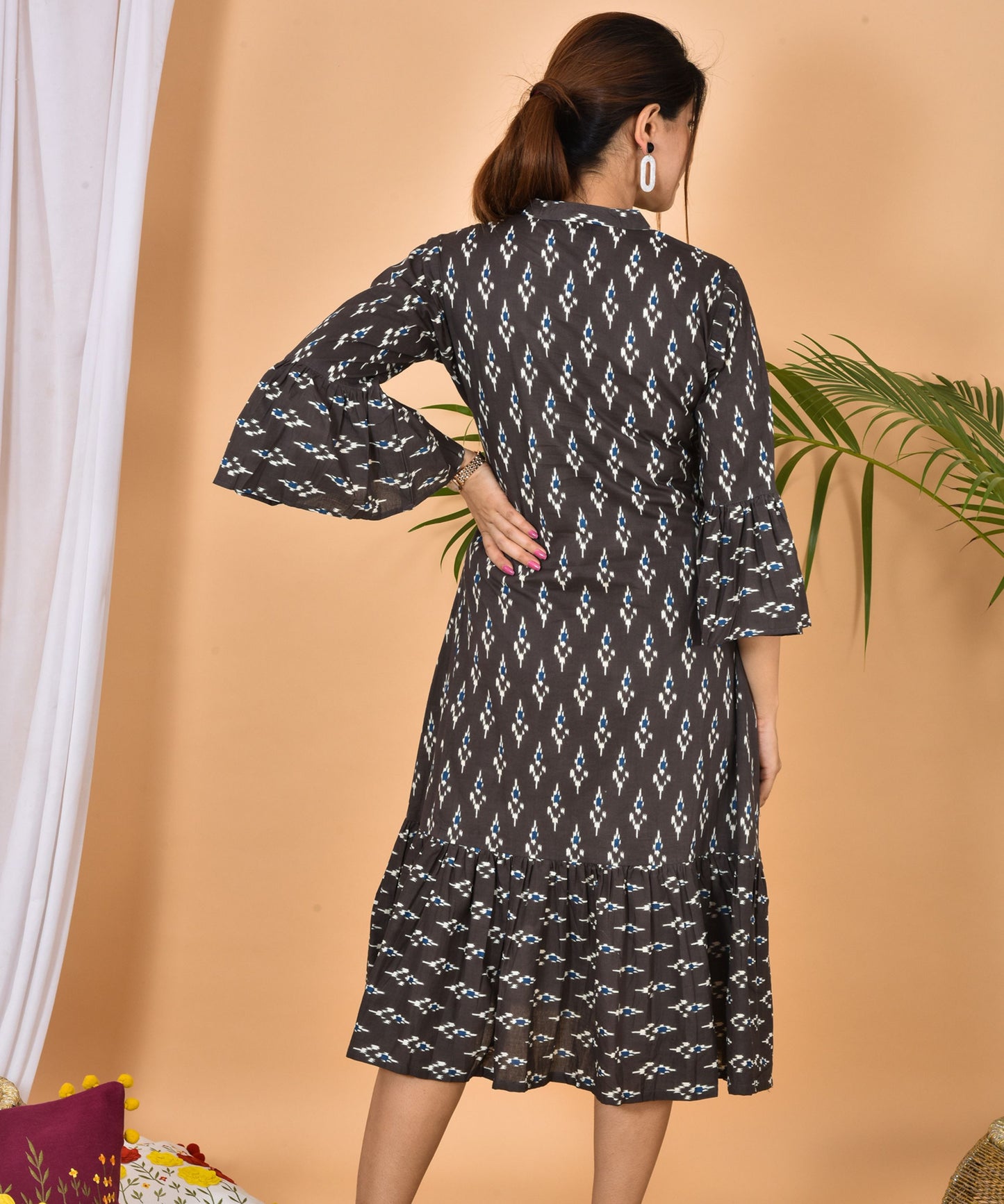 Ikkat Printed Dress