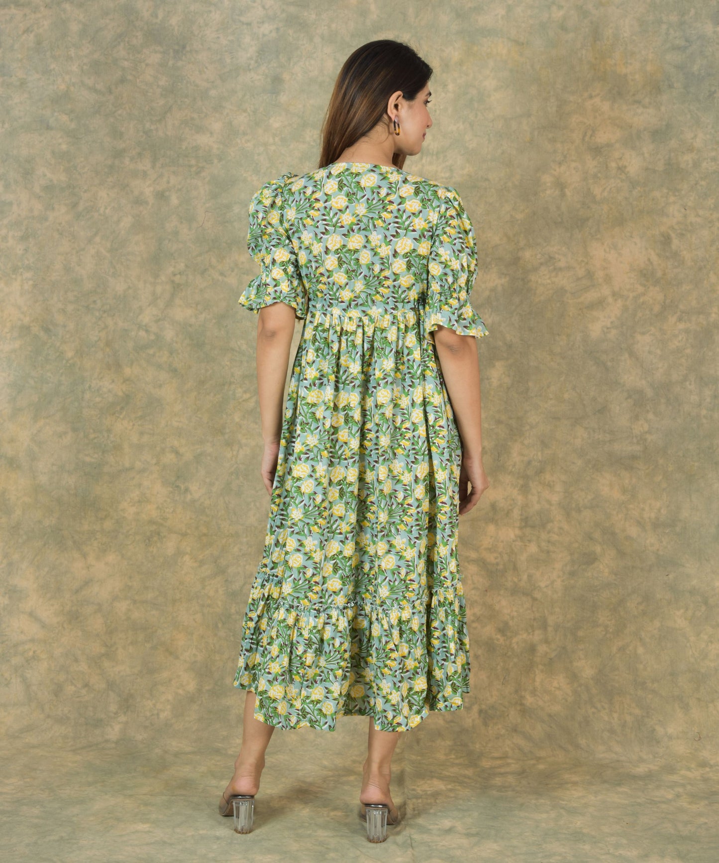 Yellow Floral Dress