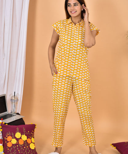 Elephant Print PJ Set