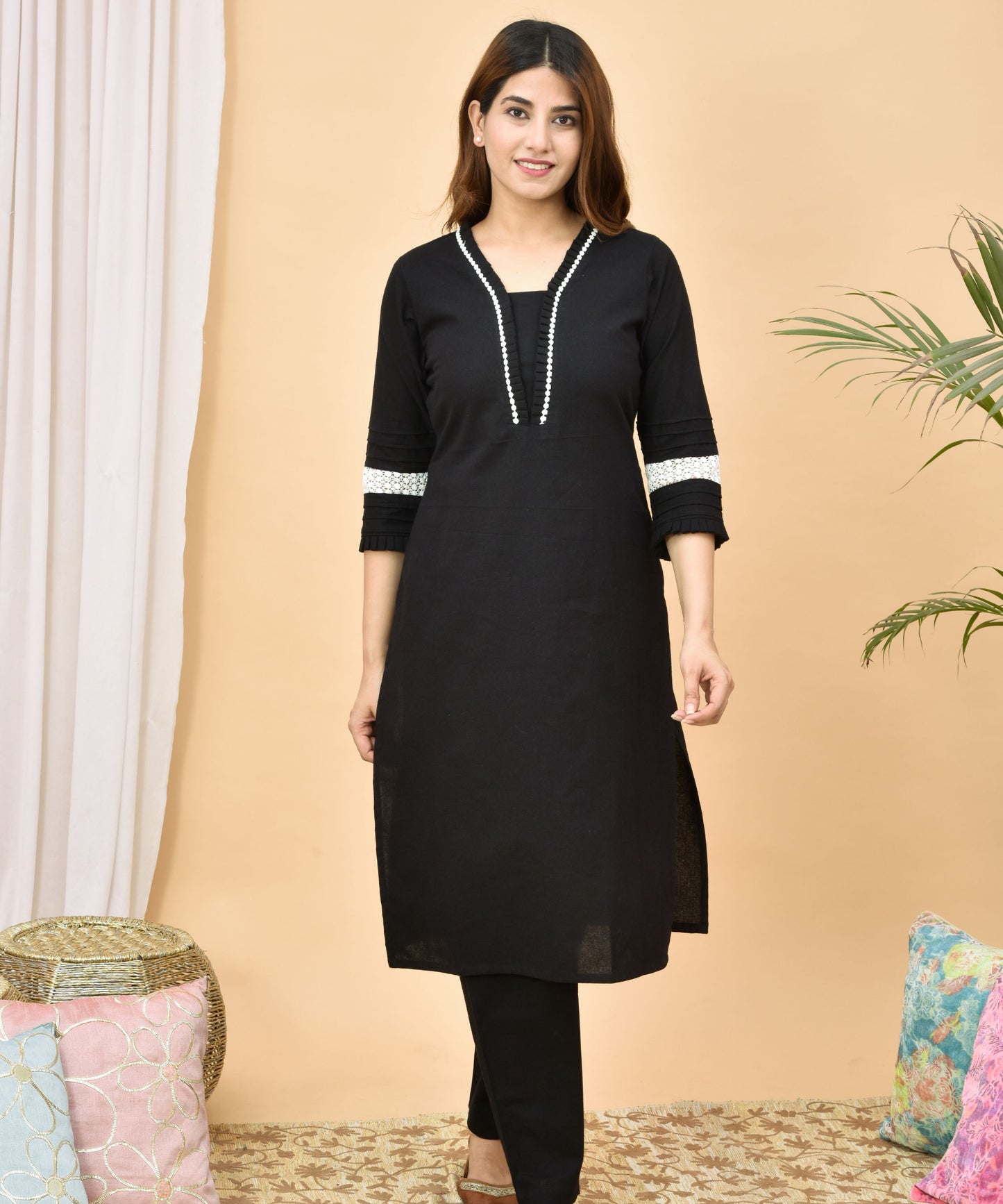 Black Kurta Set