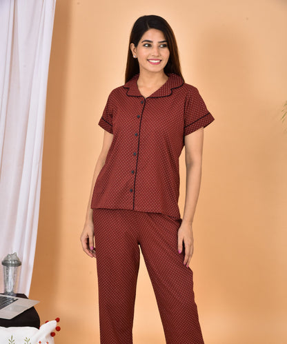 Polka Dot Night Suit