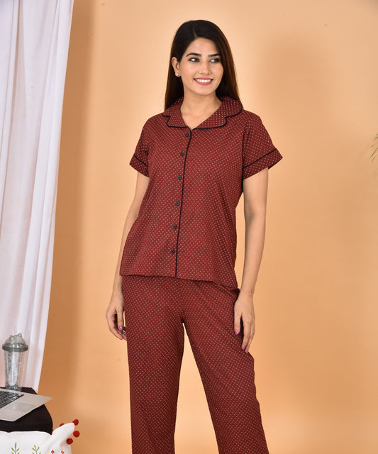 Polka Dot Night Suit