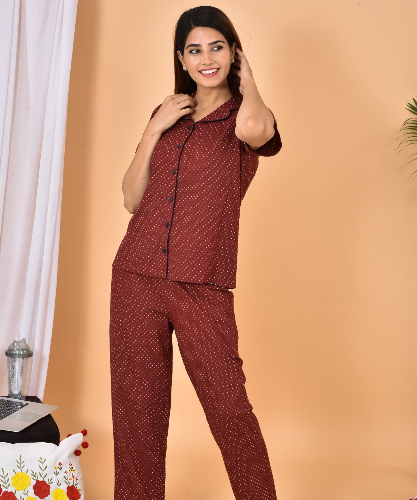 Polka Dot Night Suit