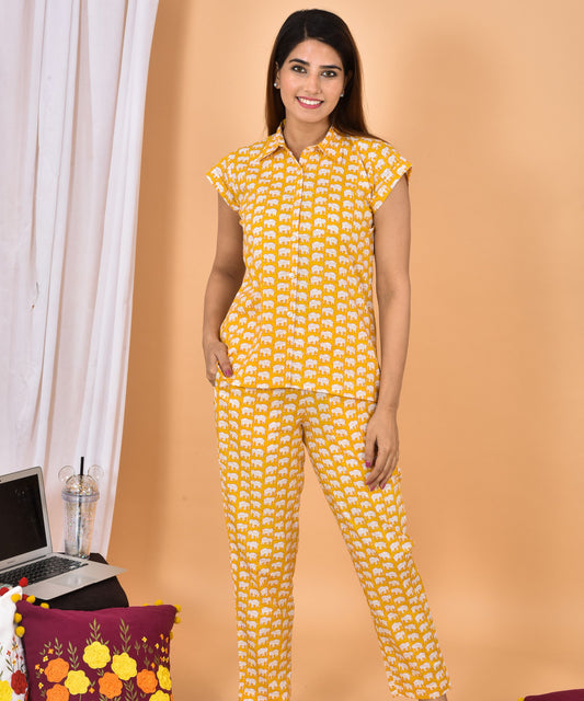 Elephant Print PJ Set